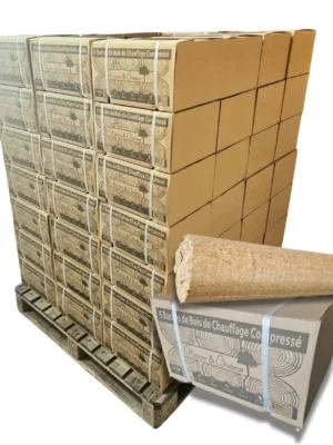 Komfortní zhutněné dřevo – paleta 960 kg – listnaté a měkké dřevo